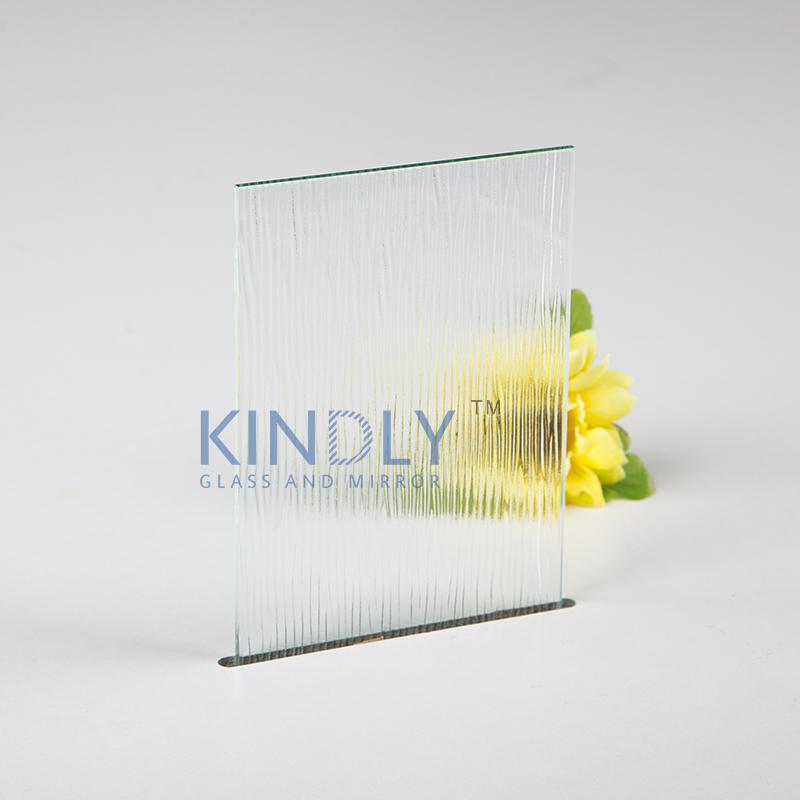 Clear Wood Patterned Glass
